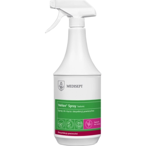 Velox Spray Teatonic 1L spray do mycia i dezynfekcji powierzchni